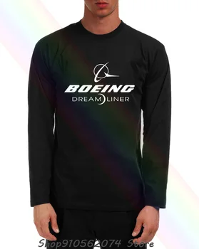 Boeing Boeing 787 Boeing 787 Dreamliner Dreamliner Krátky Rukáv Fashion Summ Mužov Krk Dlhý Rukáv T-Shirt