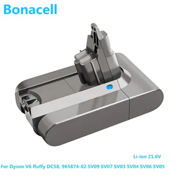 Bonacell 21.6 V 6000mAh Li-ion Batéria pre Dyson V6 Batérie pre DC58 DC59 DC61 DC62 Vysávač SV09 SV07 SV03 SV04 SV06