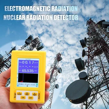 BR-9C 2-V-1 Ručný mobilný Digitálny Displej Elektromagnetického Žiarenia Jadrového Žiarenia Detektor geigerovy plne Funkčné