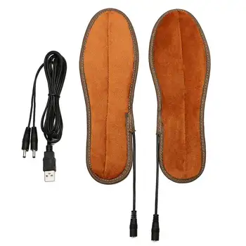 BSAID USB Elektrické Vyhrievané Stielka Ženy Muži Jeseň Zima Teplejšie Ponožky Pre Nohy, Ohrievač Obuvi Vložky Pre Topánky Žena Čistenie Podložky Nové