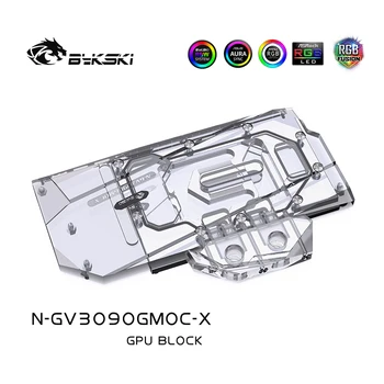 Bykski GPU Blok Pre Gigabyte RTX 3080/3090 HERNÉ/EAGLE OC VGA Chladič, 5V/12V MB RGB SYNC N-GV3090GMOC-X