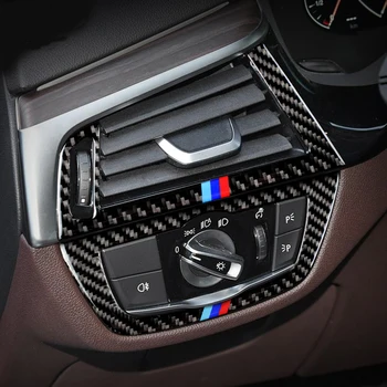 Carbon Fiber Auto Vnútorné Dvere Audio Reproduktorov Radenia Panel Dverí, lakťová opierka Kryt Výbava Samolepky pre BMW 5 Series G30 6GT Príslušenstvo