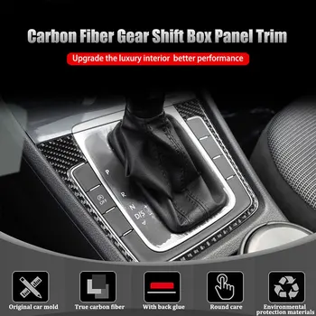 Carbon Fiber Interiéru Vozidla Výstroj panel rám 3D nálepka Ochrany Výbava Pre Volkswagen VW Golf 7 GLAXAY-MK7-2019