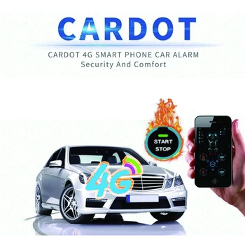 Cardot 4g Keyless Entry gps gsm Smart Pke Diaľkové Starter Štart Stop Motor, Auto Alarm
