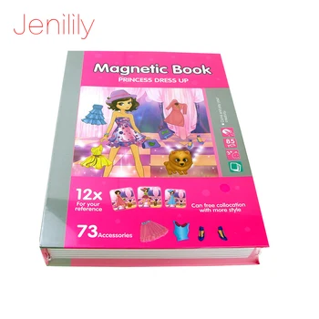 Cartoon Deti Magnetické Osobné Puzzle Skladačka Princezná /Morské Tvory Pravopisu, Magnetické Puzzle, Knihy, Hračky Pre Deti,