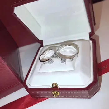 CASHOU55 svadobné 925 Striebro Prstene Pre Ženy romantické kola Dizajn Zirkón Módne Šperky, Svadobné nastaviť Svadobné Zásnubný Prsteň