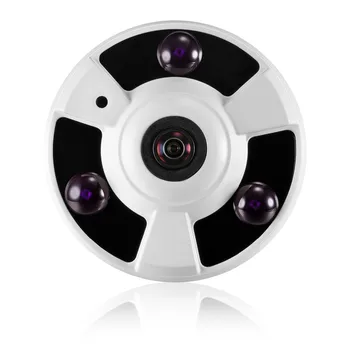 CCTV AHD Mini Kamera 360 Stupeň 1.56 mm Objektív, IR Nočné Videnie Vandalprof 2MP Krytý Domov kamerový monitorovací