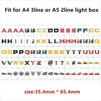 Celková Kino Lightbox Listov pre A4 A5 Light Box DIY Svetlá Domova Dovolenku Pletie Karty, Známky Čísla rôznych štýlov