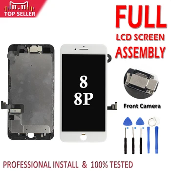 Celý Set LCD displej pre iPhone 8G 8 Plus LCD Kompletnú Montáž Displeja Dotykový Displej Digitalizátorom. Náhradný Predný Fotoaparát Č Tlačidlo Domov