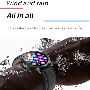 CF18P Smart Hodinky Ženy 1.08 plne Dotykový Vodotesný IP67 Srdcového tepu Šport Fitness Tracker Smartwatch Pre Android IOS