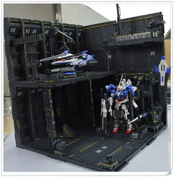 CG Voľne kombinovať Gundam Hangáru Domény základný scenár budovy Mechanické reťazca base akčný model obrázok