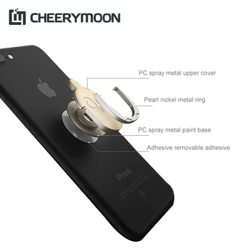 CHEERYMOON Rýchlu Loď 2 KS Kuracie zvonenie Silné Adsorpcie Univerzálny Držiak Telefónu Prst Grip Stojan Pre IPhone Samsung Držiak
