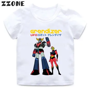 Chlapci/Dievčatá Japonský Robot Grendizer Cartoon Print T shirt Deti Bežné Zábavné Oblečenie pre Deti, Letné Oblečenie Dieťa T-shirt