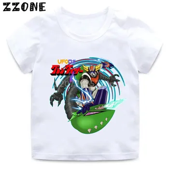 Chlapci/Dievčatá Japonský Robot Grendizer Cartoon Print T shirt Deti Bežné Zábavné Oblečenie pre Deti, Letné Oblečenie Dieťa T-shirt