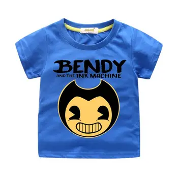 Chlapci v Lete Cartoon Bendy Tlač Tees Top Kostým Detí 3D Zábavné Oblečenie Dievčatá Krátke Sleeve T-shirts Dieťa T Shirt Deti TX117