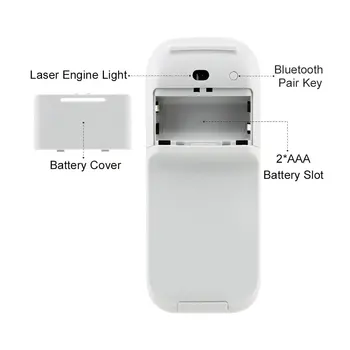 CHUYI Bezdrôtová Tichý Myš Arc Touch Navi Skladacie Laser Sem Fio Ultra Tenký Optický Pre Microsoft Notebook