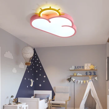 Cloud tieni LED lustre strop Pre Spálňa, detská izba detská izba moderný Luster Osvetlenie plafonnier led lesk