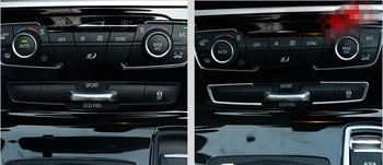 CNORICARC 2 ks Chróm ABS stredovej Konzoly Režime Tlačidlo Rám dekorácie kryt výbava pre BMW 2 série Active Tourer 218i