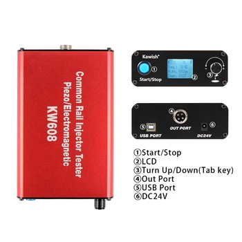 Common rail injektor tester aktualizácia KW608 multifunkčné diesel USB Injektor tester a S60H Common Rail Vstrekovacej Trysky tester