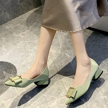 Cresfimix ženy módne sladké svetlo zelená vysoké podpätky úrad pre dámy bežné lakovanej kože žltá vysokom podpätku topánky a čerpadlá a5942
