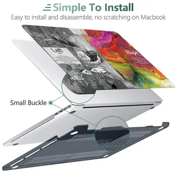 Crystal Notebooku puzdro Pre Apple MacBook Air Pro Retina 11 12 13 15 Nových Pro 13 15 palcový Dotykový Panel Nové Air13 A1932 A2179