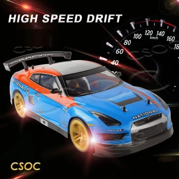 CSOC 45 Km/h 1:10 vysokorýchlostný RC Drift Pretekárske Autá, Hračky na Diaľkové Ovládanie, Vozidlo pre Chlapcov Veľký Off-road 4WD LED Reflektor Dropship