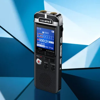 D100 Profesionálne Diktafón hlasom aktivovaný mini digitálny hlasový záznamník pero 16GB PCM nahrávanie Duálny mikrofón denoise HIFI MP3 prehrávač