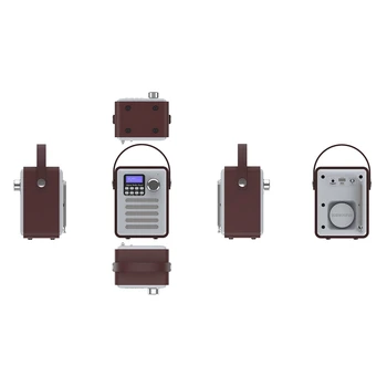 Dab/Dab+ Tuner A Digitálny Rádiový Prijímač Bluetooth 5.0 Fm Vysielanie Aux-In, Mp3 Prehrávač, Podpora Tf Kariet Vstavaná Batéria