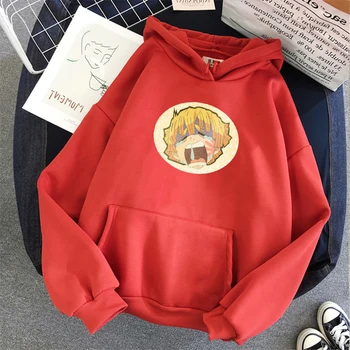 Demom slayer Hoodie Plus Veľkosť Zenitsu Pút Mikina Streetwear Nový bežné základné tlač Anime Mikina Meme Módne hoodies