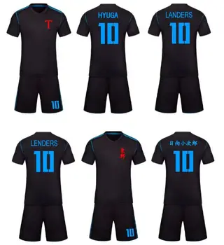 Deti & mužov Camisetas Kapitán Tsubasa Aton futbal, futbalové Dresy,oliver atóm japonsko Maillots známky veritelia Hyuga