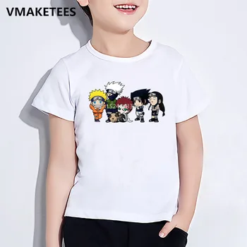 Deti Letné Dievčatá a Chlapci T shirt Deti Anime Naruto Postavy Cartoon Tlačiť T-shirt Uzumaki Vtipné Detské Oblečenie,ooo2243