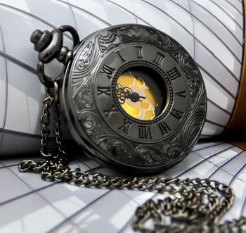 Dial:45mm, Roman displej darček starožitné zlaté vreckové hodinky povrchu Náhrdelník steampunk doprava Zadarmo