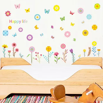 Dievča izba dekorácie samolepky na stenu posteli teplé samolepky malá princezná spálňa rozloženie stenu skrášľujúce tapety obtlačky