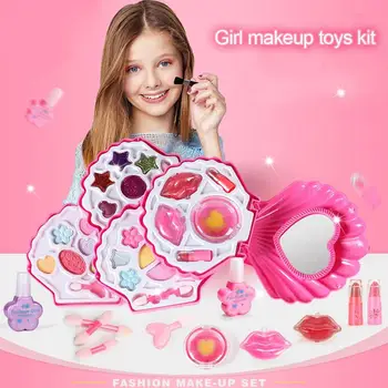 Dievčatá Make-Up Set Princezná Kozmetika Make-Up Set Box Módne Deti Kozmetika Princezná Kozmetika Krása Predstierať, Že Hrať Hračky Umývateľný