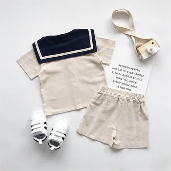 Dieťa Dievča Oblečenie Letné Baby Deti Oblečenie Set Pre Chlapca Oblečenie Baby Batoľa Chlapci Oblečenie Nastaviť Námorník Detské Kostýmy Dievča Oblečenie