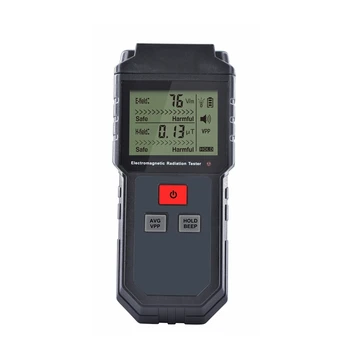 Digitálny Elektromagnetického Žiarenia Detektor Snímač LCD Indikátor Údajov Zámok EMF Meter Elektrické, Magnetické Pole, Frekvenciu Tester