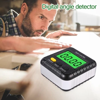 Digitálny Uhol Finder - Magnetické Mini Úrovne a Sklonu Rozchod - spracovanie Dreva so Stolom alebo Ostrý Videl - Inclinometer - Presné Measur