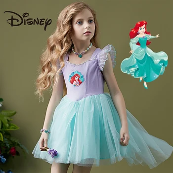 Disney Ariel Princezná Šaty Dievčatá Cosplay Kostým, Šaty, Malá Morská víla Šaty Role-play Kostým Dieťa Pre Dievča Nóbl Oblečenie