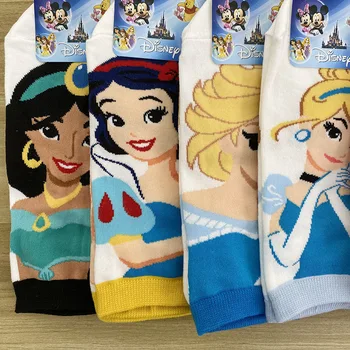Disney karikatúry detské ponožky dievčatá bavlna 3-5-7-9 rokov ponožky na jar a na jeseň leto veľké chlapcov, tenké tenké princezná ponožky