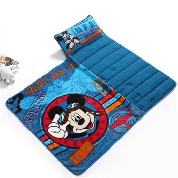 Disney Mickey Minnie Polyester Bavlna Kryt Deka Mš Taška All-in-one Siesta Pad Prenosné Anti-kop Spací Vak