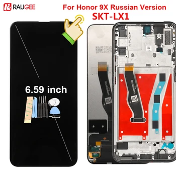 Displej Pre Huawei Honor 9X STK-LX1 ruskej Verzie Dotykový Displej Novej Digitalizátorom. Obrazovke Náhradná Pre Huawei Honor 9X ruskej