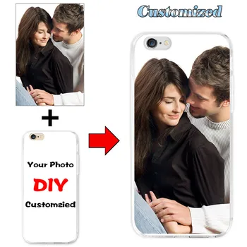 DIY Osobné vlastné fotografie názov Prispôsobiť obrázok kryt puzdro Pre iPhone SE 2020 11 Pro Max 6 6 7 8 8S X XR XS MAX Plus