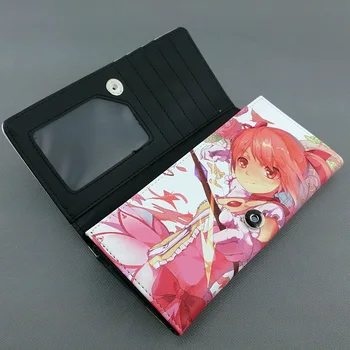 Dlhé štýl PU peňaženka s farebnými tlač Anime Puella Magi Madoka Magica Kaname Madoka