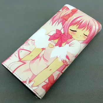 Dlhé štýl PU peňaženka s farebnými tlač Anime Puella Magi Madoka Magica Kaname Madoka