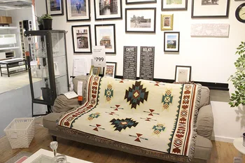 Domácnosti bavlna deka vonkajšie piknik rohože Etnický štýl vintage deka Indickej geometrické totem Deka