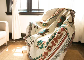Domácnosti bavlna deka vonkajšie piknik rohože Etnický štýl vintage deka Indickej geometrické totem Deka