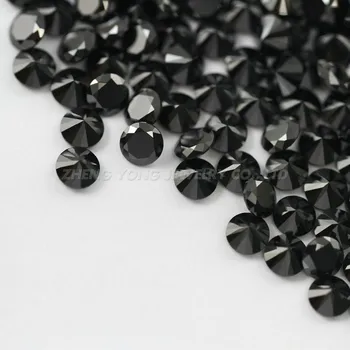 Doprava zadarmo Nano Kameň 1000pcs/veľa 1.0~3.0 mm Kolo Skvelý Strih Syntetické Nano Čierny Kameň Pre Vosk Nastavenie Šperky