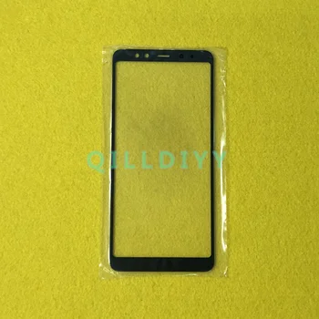 Dotykový Panel Náhradná Pre Samsung Galaxy A8 Plus 2018 A8+ A730 A730F Predné Sklo, Vonkajší Objektív + Nálepky + Nástroje