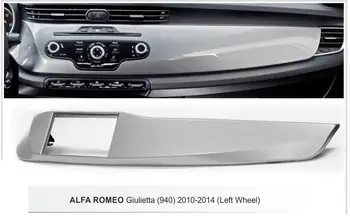 Double Din Auto DVD Rám pre Alfa Romeo Giulietta Palubnej doske Auta Fascia Kryt Rádio Stereo Adaper Dash Montáž Výbava Panel Facia