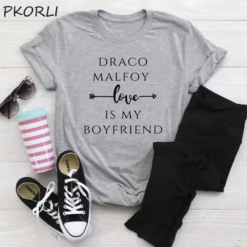 Draco Malfoy T Shirt Žena Harajuku Bavlna Zábavné List Vytlačený Neville Longbottom T-tričko Unisex Tričko Tee Tričko Femme